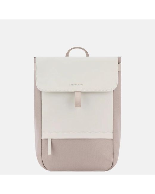 KAPTEN & SON Fyn Pro Rugzak 15 Inch Muted Clay in het White