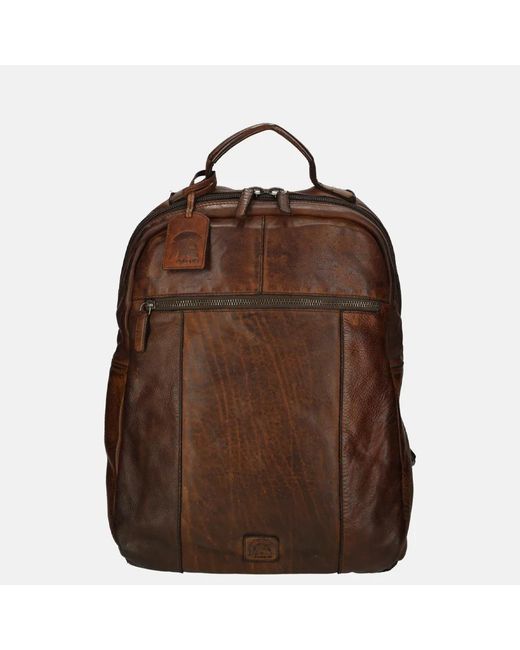Pylos 59 Campo Washed Rugzak Brandy in het Brown