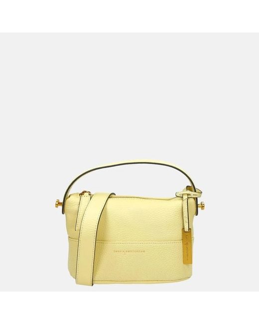 Smaak Amsterdam Mell Crossbody Tas Lemon in het Yellow