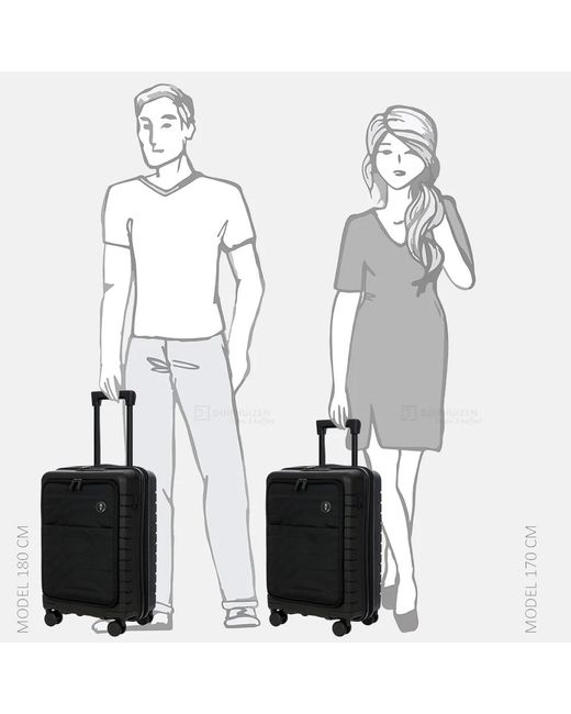 Bric's Ulisse Expandable Handbagage Koffer 55 Cm Nero in het Black