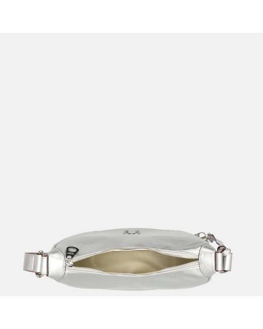 Laurent David Crossbody Tas Lak S Silver in het Metallic