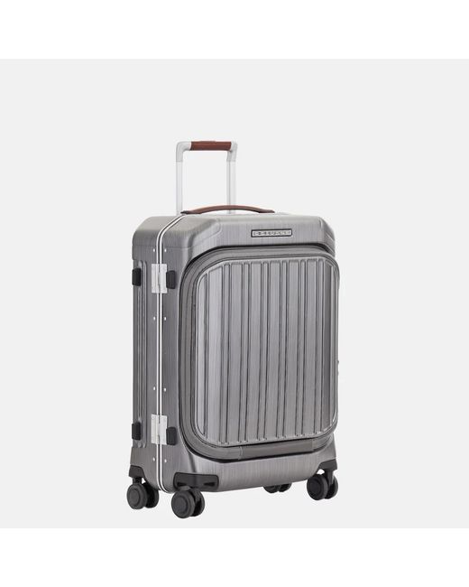 Piquadro Handbagage Koffer Met Voorvak 55 Cm Ncu Nero in het Gray