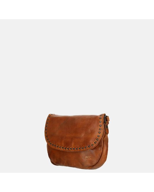 Bear Design Crossbody Tas Studs in het Brown
