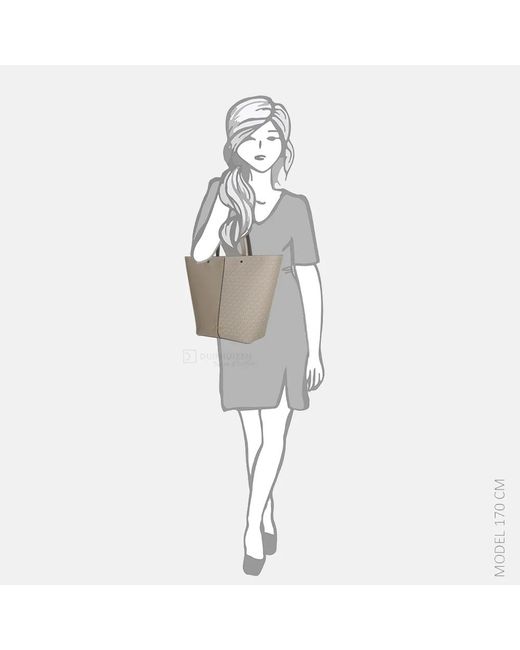 Michael Kors Flora Shopper L Birch in het Brown