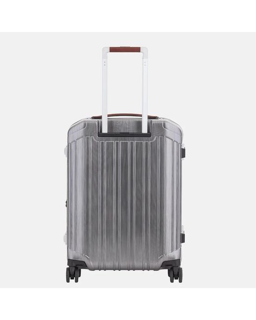Piquadro Handbagage Koffer Met Voorvak 55 Cm Ncu Nero in het Gray