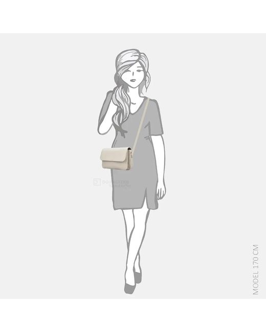 Charm London Washington Crossbody Tas Creme in het Natural