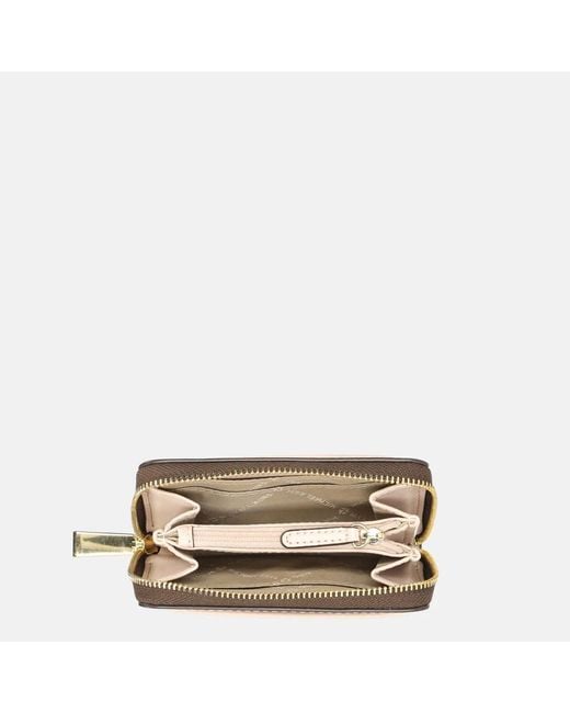 Michael Kors Jet Set Portemonnee S Brown/softpink