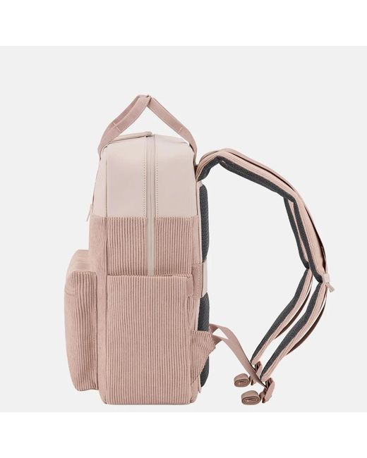 KAPTEN & SON Bergen Pro Corduroy Rugzak 15 Inch Rose Clay in het Pink