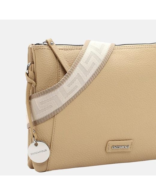 EMILY & NOAH Enna Crossbody Tas L Sand in het Natural