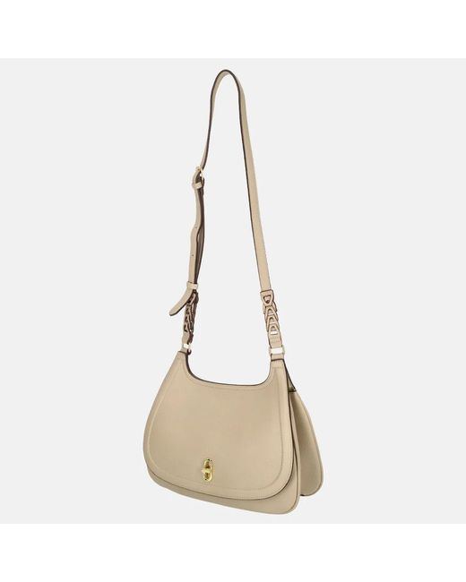 Laurent David Katty Crossbody Tas M Taupe in het Natural