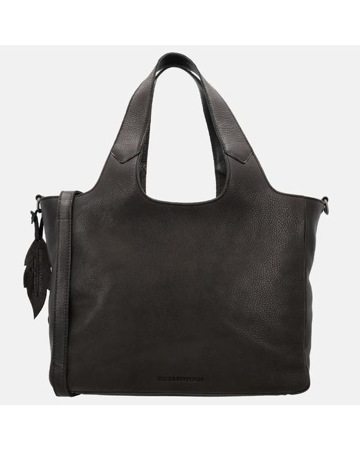 Hide & Stitches Earth Inspire Handtas M in het Black