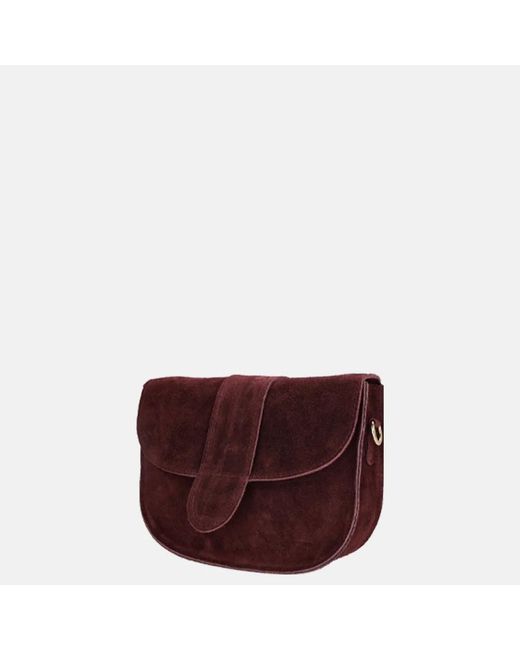 Charm London Crossbody Tas Bordeaux Rood in het Purple