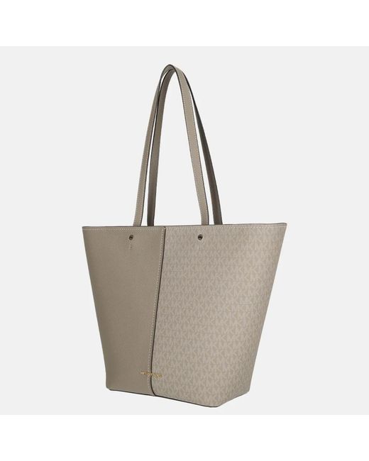 Michael Kors Flora Shopper L Birch in het Brown