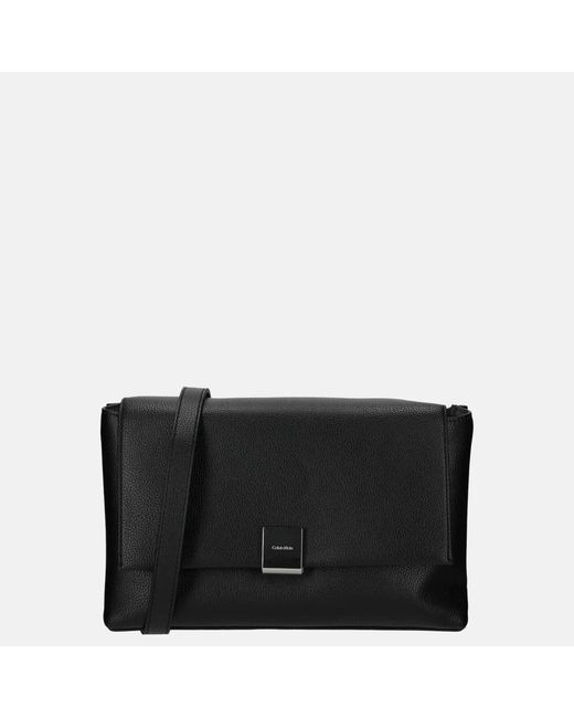 Calvin Klein Plaque Schoudertas M Black