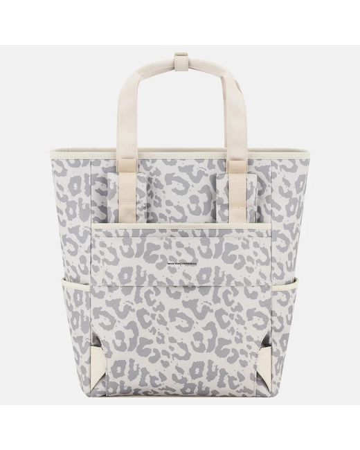 KAPTEN & SON Lindby Diaper Leo Laptoprugzak Leopard in het White