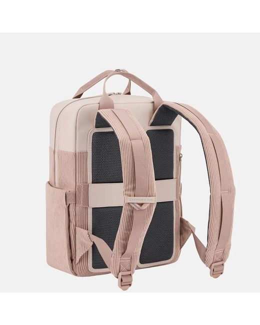 KAPTEN & SON Bergen Pro Corduroy Rugzak 15 Inch Rose Clay in het Pink