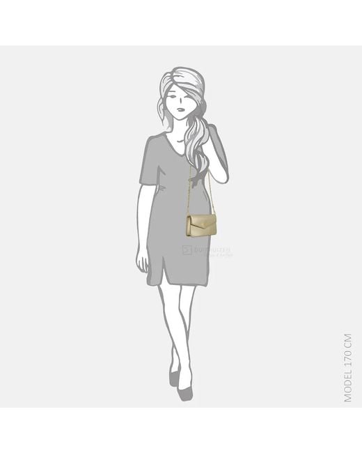 NIKKIE Daxing Crossbody Tas Gold in het Metallic