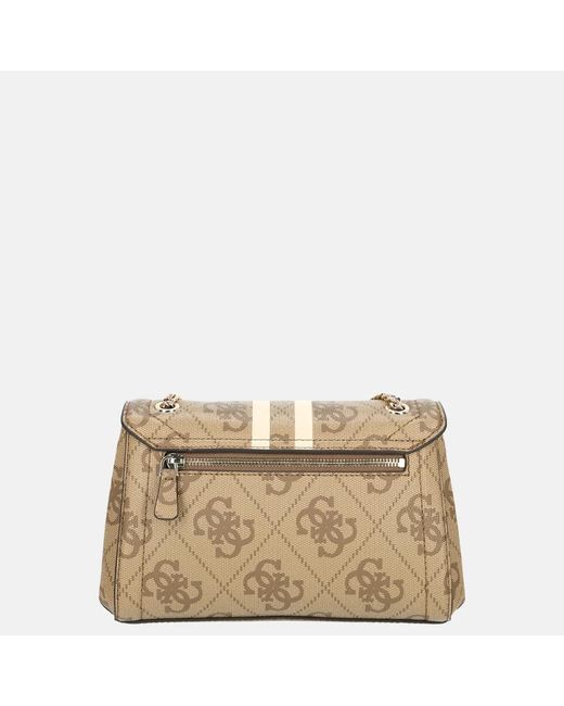 Guess Noelle Ii Crossbody Tas Latte Logo in het Natural