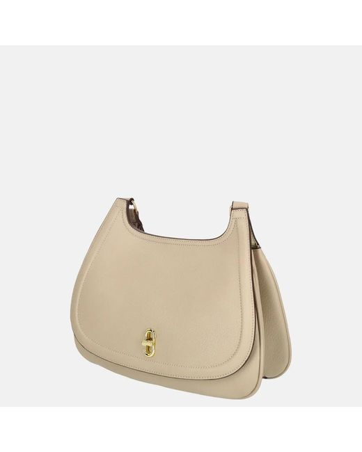 Laurent David Katty Crossbody Tas M Taupe in het Natural