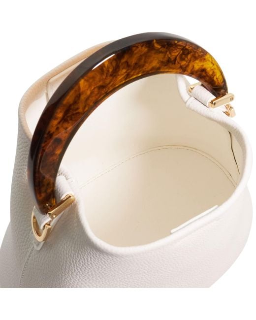 Dune Brown Dharla Resin Handle Mini Tote