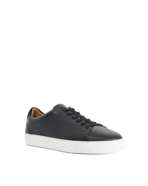 Dune Blue Trevons Leather Cup Sole Trainers for men