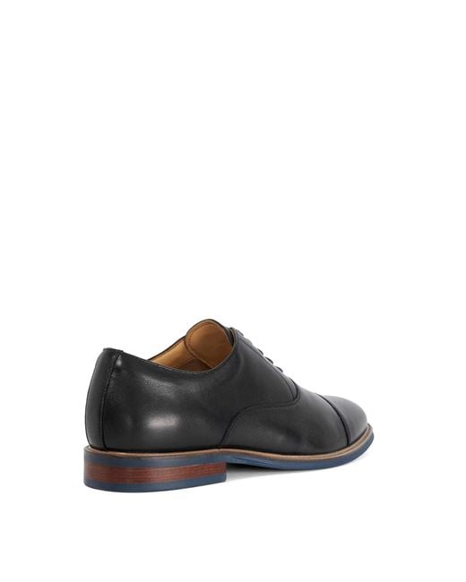 Dune Black Stanlakes Leather Lace-Up Oxford Shoes for men