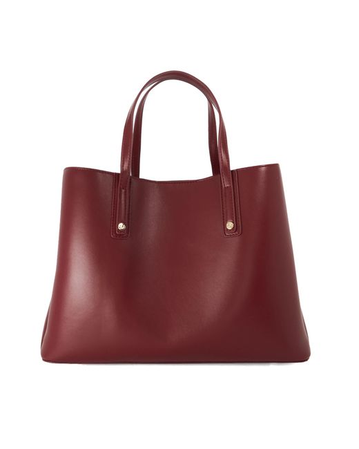 Dune Red Dorry Branded Hardware Tote Bag