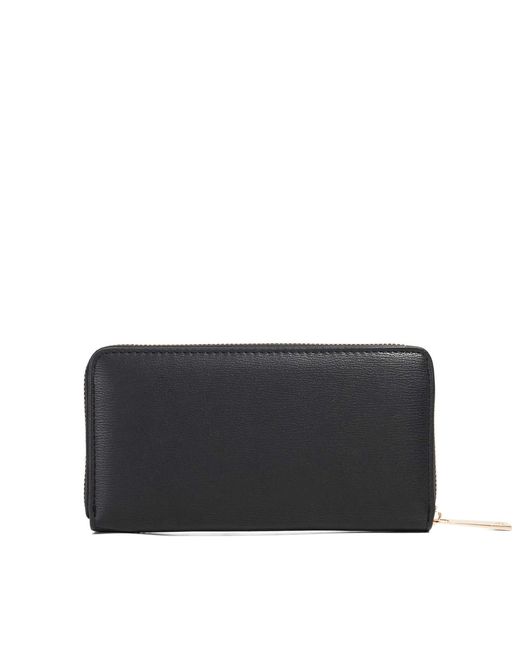 Dune Black Kelbey Crossover Detail Zip Around Purse