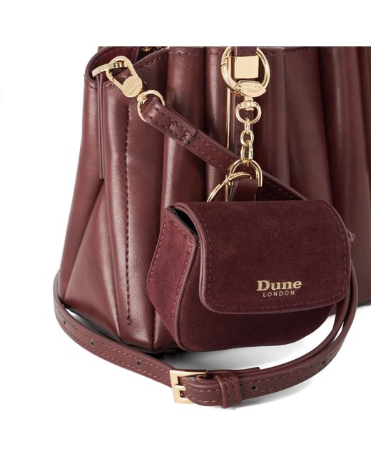 Dune Brown Dinkydolly Pleated Top-Handle Bag