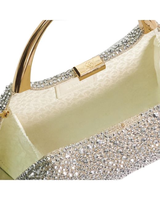 Dune Gray Beamings Handle Embellished Bag