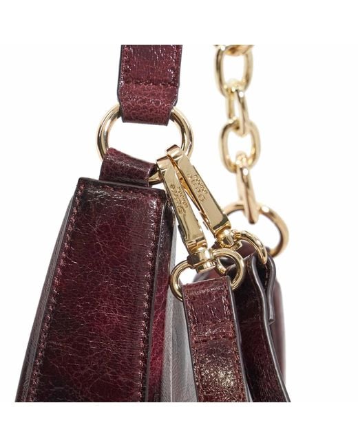 Dune Purple Direction Chain Detail Shoulder Bag