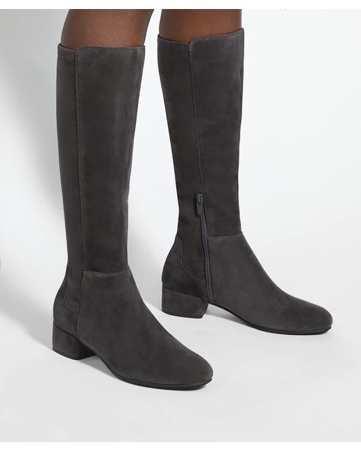 Dune Black Tayla Stretch Knee-High Boots