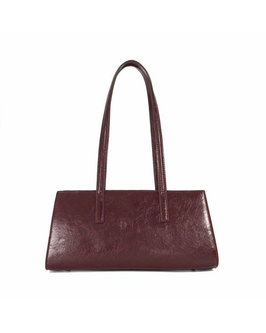 Dune Purple Depend Leather Shoulder Bag