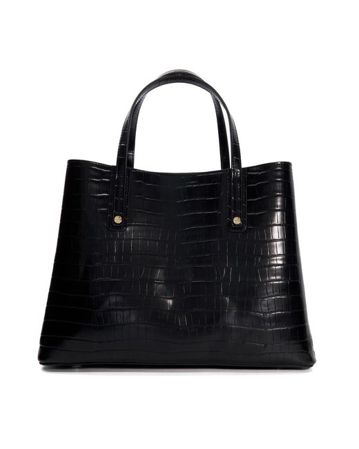 Dune Black Dorry Branded Hardware Tote Bag