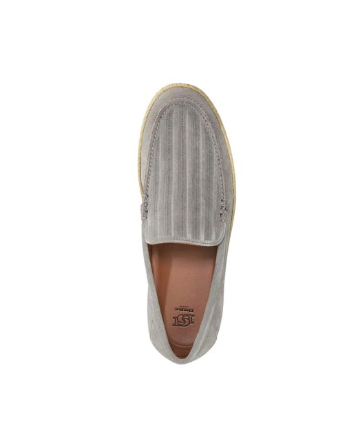 Dune Gray Barnies Casual Suede Loafers for men