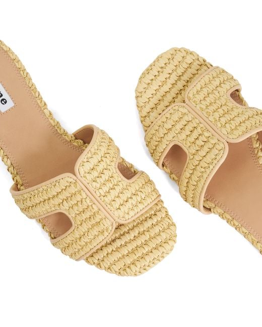 Dune Natural Loupes Slider Sandals