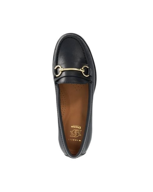 Dune Black Wf Glenny Wide Fit Snaffle Trim Loafers