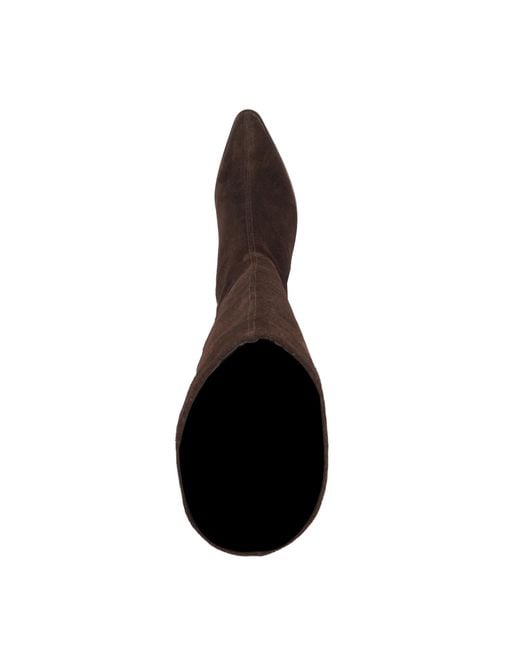 Dune Brown Tautly Heeled Knee-High Boots