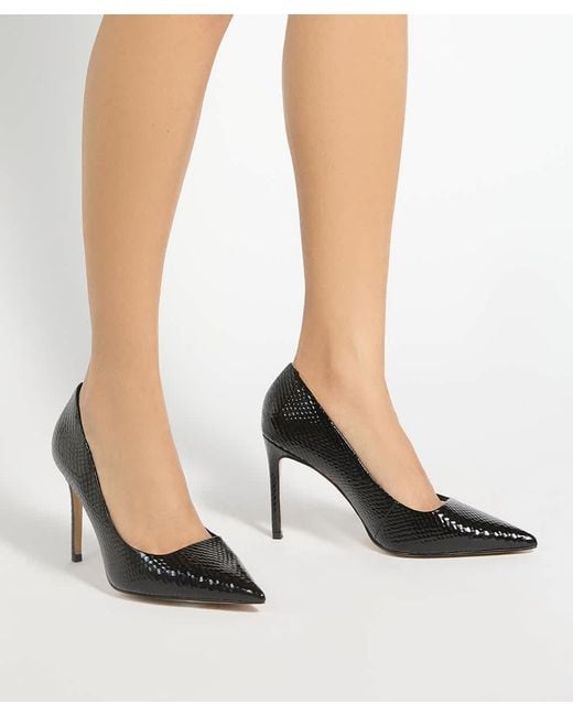 Dune Black Assured Leather Court Shoes