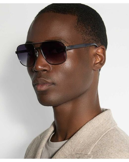Dune Purple Percyy Aviator Sunglasses for men
