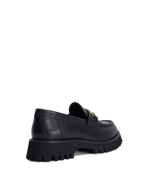 Dune Black Grissinis T Chunky Snaffle Trim Loafers