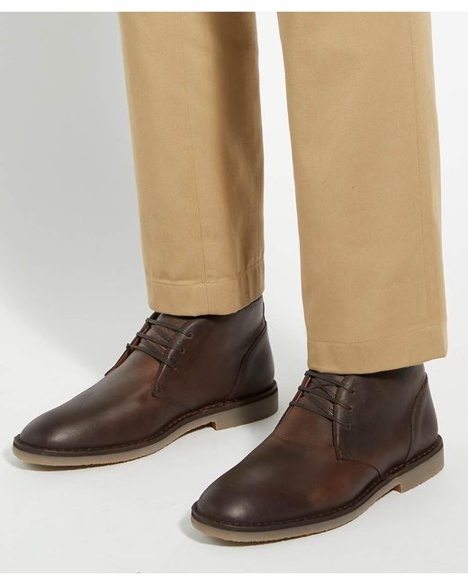 Dune Brown Cashed Casual Chukka Boots for men