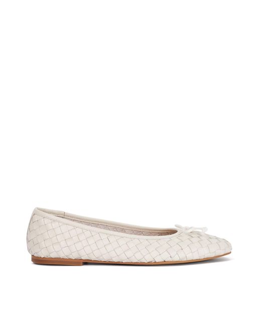 Dune Natural Wf Heat Woven Ballet Flats