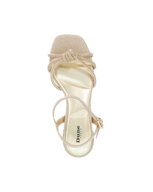 Dune Natural Marvelousness Mid Height Block Heel Sandals