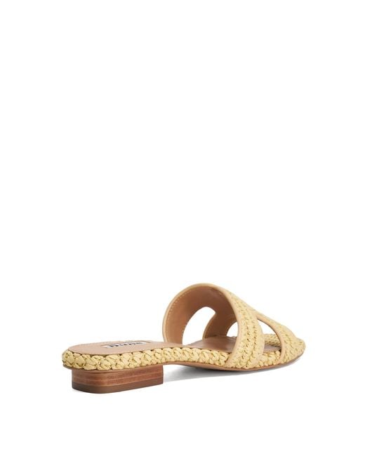 Dune Natural Loupes Slider Sandals