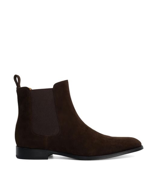 Dune Black Manson Premium Leather Chelsea Boots for men