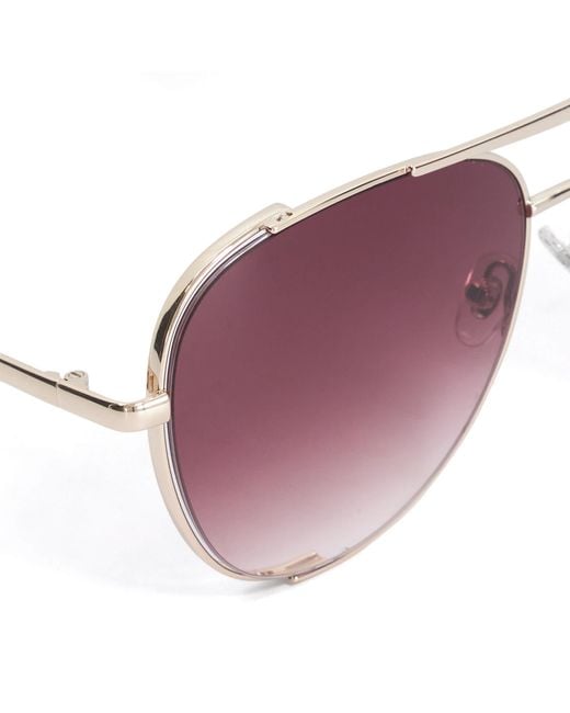 Dune Purple Grace Aviator Sunglasses