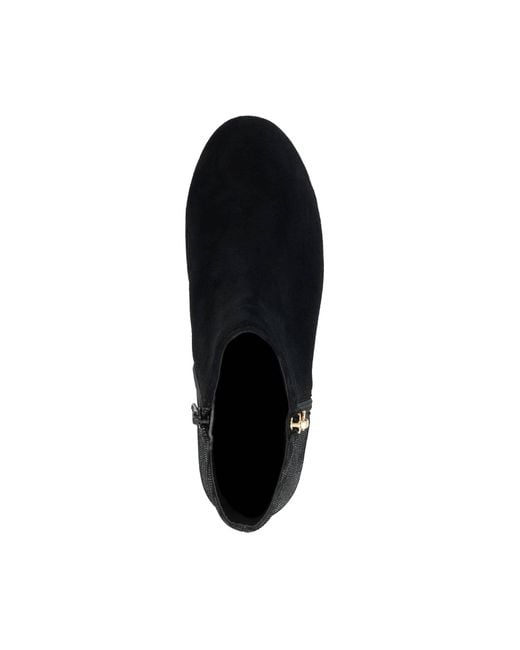 Dune Blue Pipsi Heeled Ankle Boots