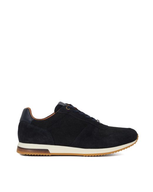 Dune Blue Wf Trilogy Wide Fit Lace-Up Runner Trainers for men