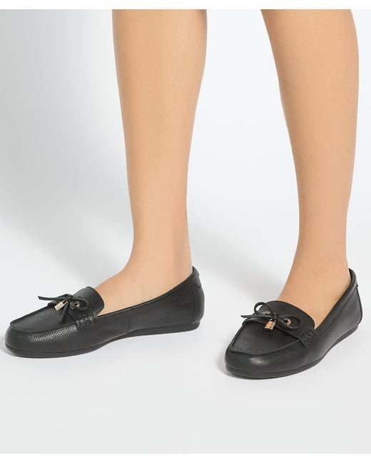 Dune Black Girella Bow-Detail Loafers